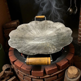 Disco Culinário Feito de Disco de Grade Reaproveitado, Tratado Para uso Gastronômico.