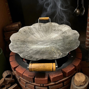 Disco Culinário Feito de Disco de Grade Reaproveitado, Tratado Para uso Gastronômico.