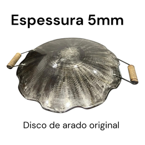 Disco Culinário Feito de Disco de Grade Reaproveitado, Tratado Para uso Gastronômico.