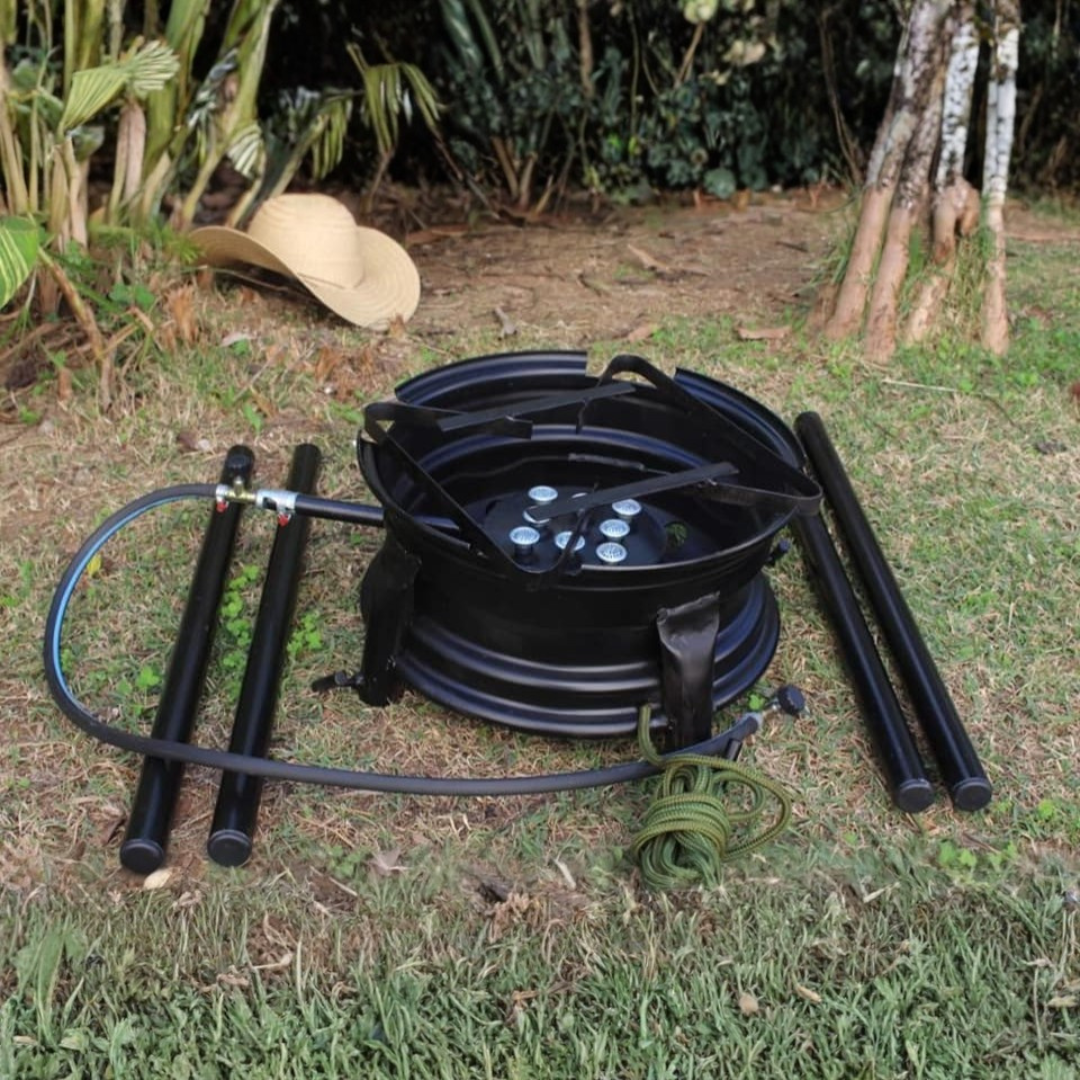 Disco de Arado Culinário com Suporte e Fogareiro Kit Completo